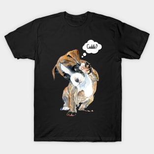 Cute Cuddle Dog T-Shirt